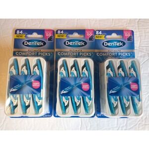 Dentex Ultimate Comfort Picks Wallet Cards Soft Bristle Plaque Scraper 3 packs